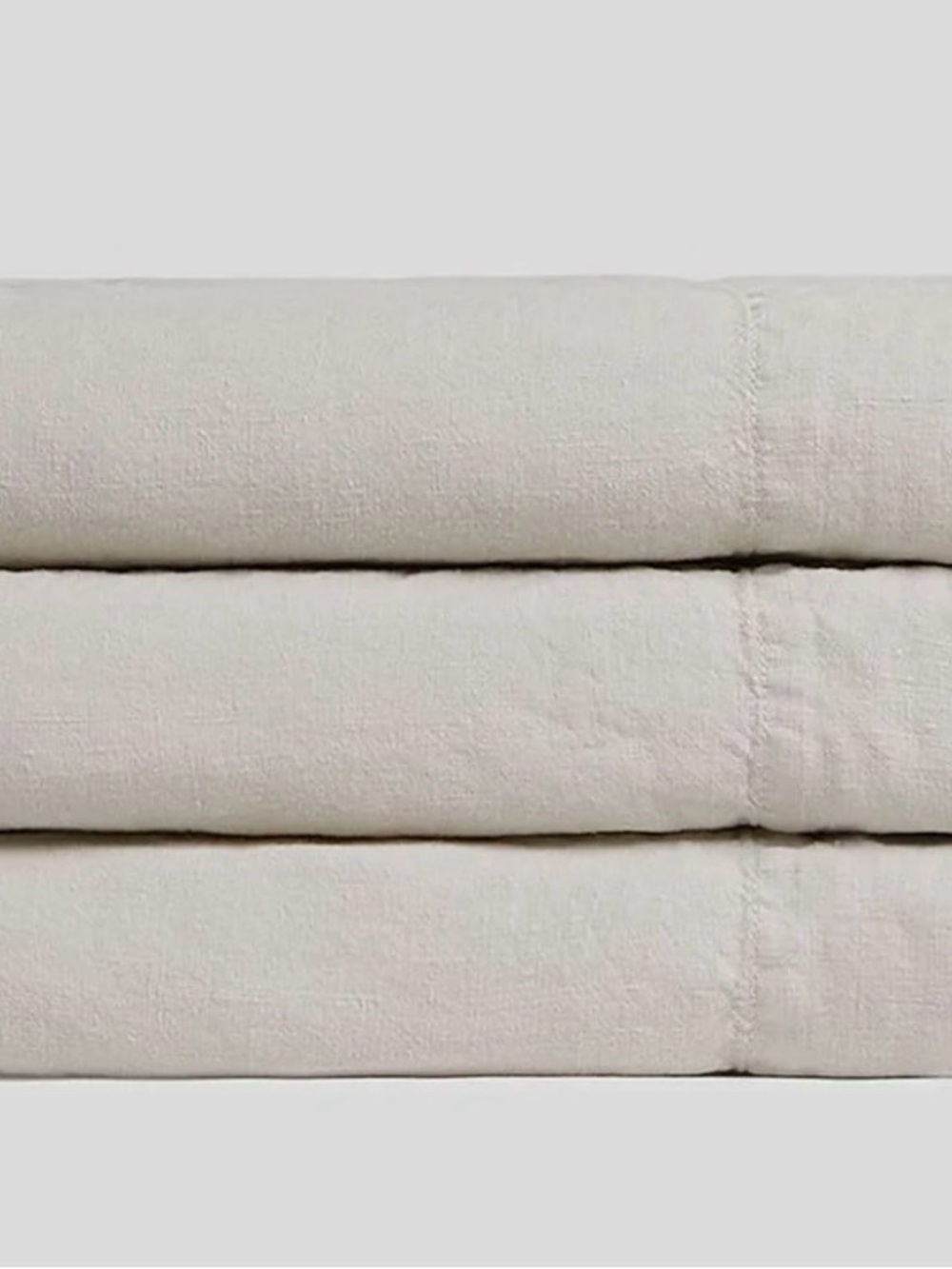 Parachute Linen Top Sheet in bone